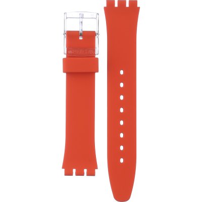 Swatch Plastic - Originals Medium (34mm) /Access/Solar/Musicall/Stop - G/SK/SL/SR/SS/SO28 AGE722 Red Away Band
