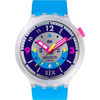 Swatch Big Bold SB01K400 Neon Hielo Uhr