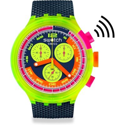 Swatch Big Bold SB06J101-5300 Neon to the Max - Pay! Uhr