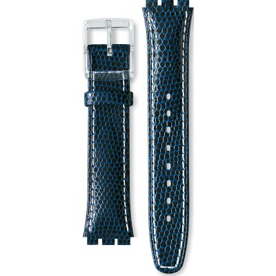 Swatch Plastic - Originals Medium (34mm) /Access/Solar/Musicall/Stop - G/SK/SL/SR/SS/SO28 ASLK110 SLK110 Blue Through Band