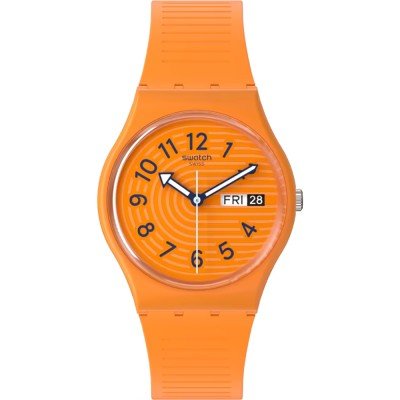 Swatch Originals Medium (34mm) SO28O703 Trendy lines in Sienna Uhr