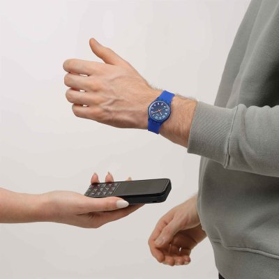 Swatch Originals Medium (34mm) SO28S108-6000 Wavelengths of water Pay! Uhr