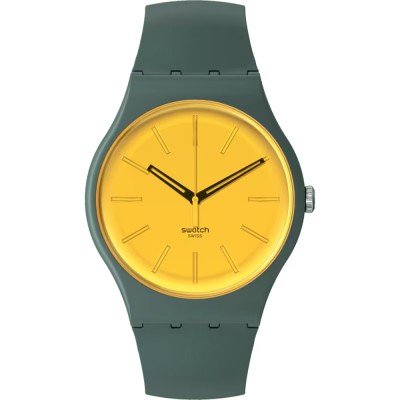 Swatch Originals Large (41mm) SO29G103 Gold in the garden Uhr