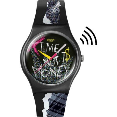 Swatch Originals Large (41mm) SO32B122-5300 Blank Check Uhr