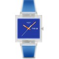 Swatch What If - Square SO38K701 What If... Jelly see thru blue? Uhr