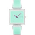 Swatch What If - Square SO38K702 What If... Jelly see thru mint? Uhr