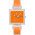 Swatch What If - Square SO38K704 What If... Jelly see thru orange? Uhr