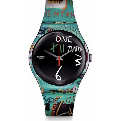 Swatch Originals Large (41mm) SUOZ356 Ishtar by Jean-Michel Basquiat Uhr