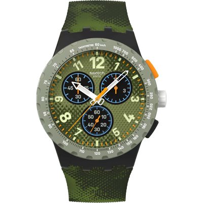 Swatch New Chrono Plastic SUSB109-6000 Midday camo Pay! Uhr
