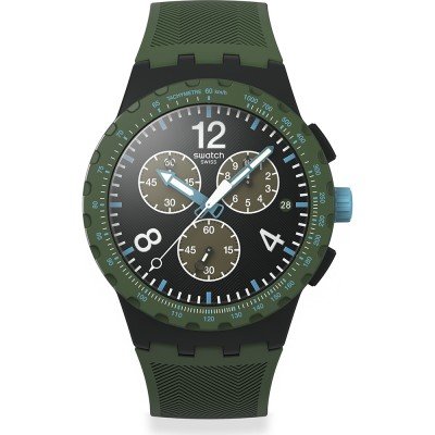 Swatch New Chrono Plastic SUSB421 Olive Rush Uhr
