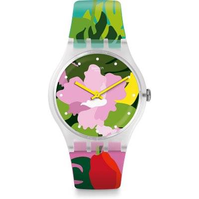 Swatch Originals Large (41mm) SUOK132 Tropical Garden Uhr