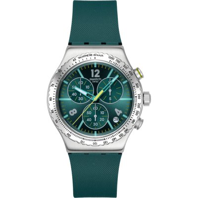 Swatch Irony - Chrono New YVS535 Greenshift glow Uhr
