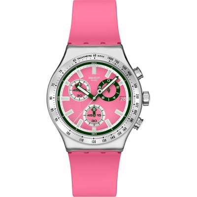 Swatch Irony - Chrono New YVS538 Berry reflective Uhr