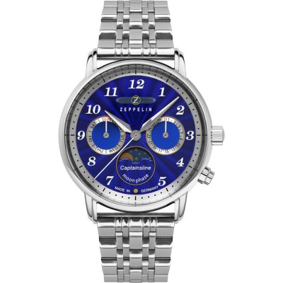 Zeppelin Friedrichshafen 8639M-3 Ultramarin Captain's Line Uhr